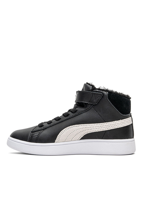 Kinder Sneaker Puma Smash V2 Mid Fur V Schwarz 