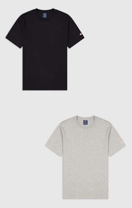 Herren T-Shirt CHAMPION 2PACK CREW-NECK 