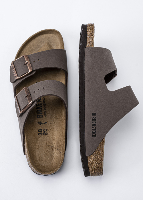 Damen Pantoletten Braun Birkenstock Arizona BS Nubuk Mocca