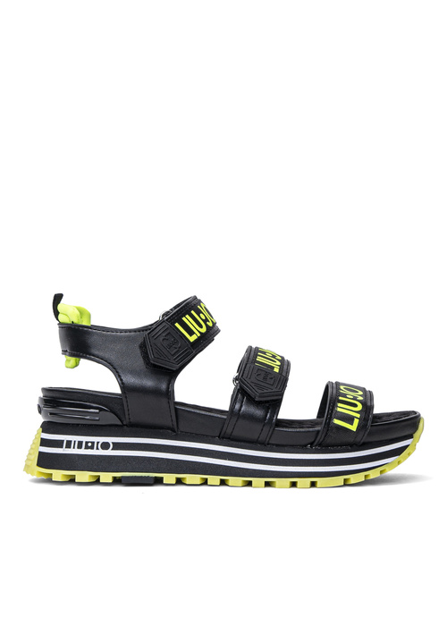 Damen Sandalen Schwarz Liu Jo Maxi Wonder