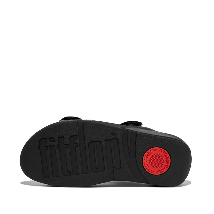 Damen Sandalen FITFLOP LULU ADJUSTABLE LEATHER SLIDES