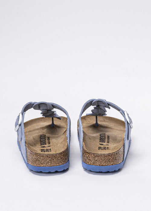 Damen Pantoletten Blau Birkenstock Gizeh Braided