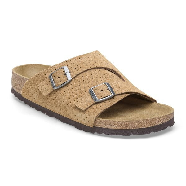 BIRKENSTOCK ZÜRICH LEVE DOTTED NEW Herren Pantoletten beige