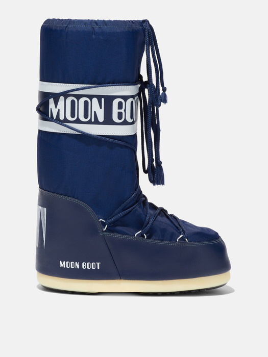 Moon Boot ICON BLUE NYLON BOOTS Damen Schneestiefel