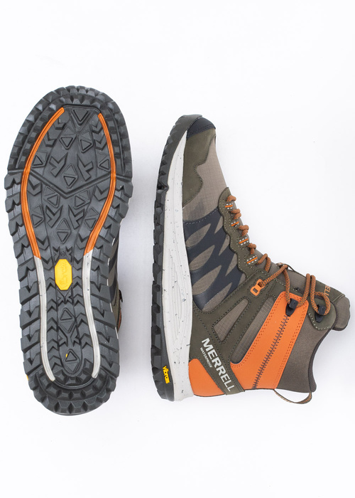 Herren Trekkingschuhe Grün Merrell Nova Sneaker Boot Wp