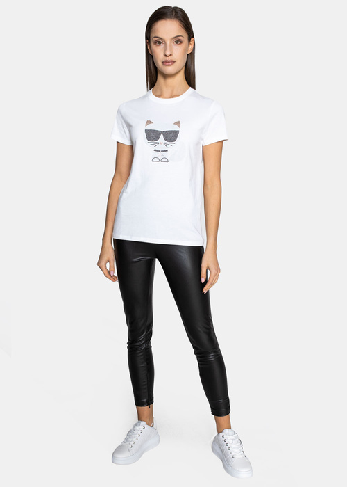 Damen T-Shirt Karl Lagerfeld Ikonik Choupette (216W1732-100)