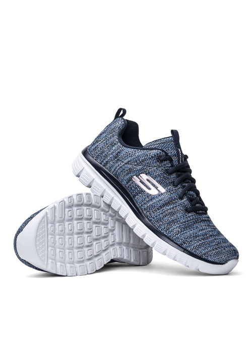 Damen Trainingsschuhe Dunkelblau Skechers Twisted Fortune 