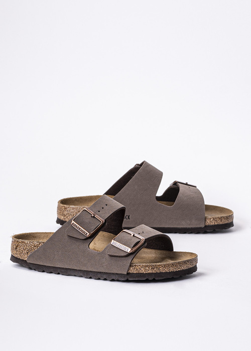 Birkenstock Arizona BS Nubuk Mocca Damen Pantoletten braun