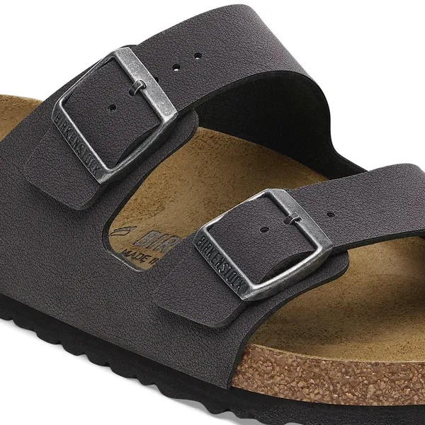 Birkenstock Arizona Birko-Flor Velvet Gray Unisex Pantoletten