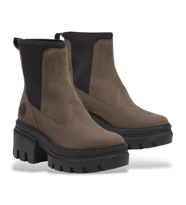 Timberland Everleigh MID CHELSEA BOOT MEDIUM BROWN NUBUCK Damen Chelsea-Boots