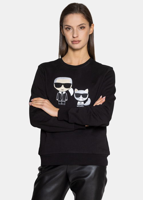 Damen T-Shirt Karl Lagerfeld Ikonik & Choupette (210W1821-999)
