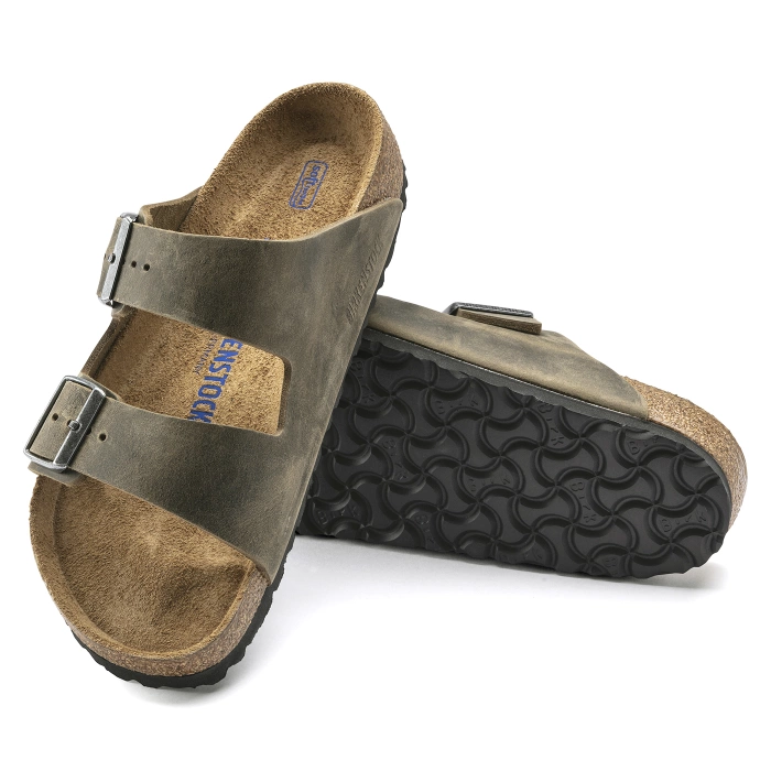 BIRKENSTOCK ARIZONA FL WB FADED Herren Pantoletten khaki