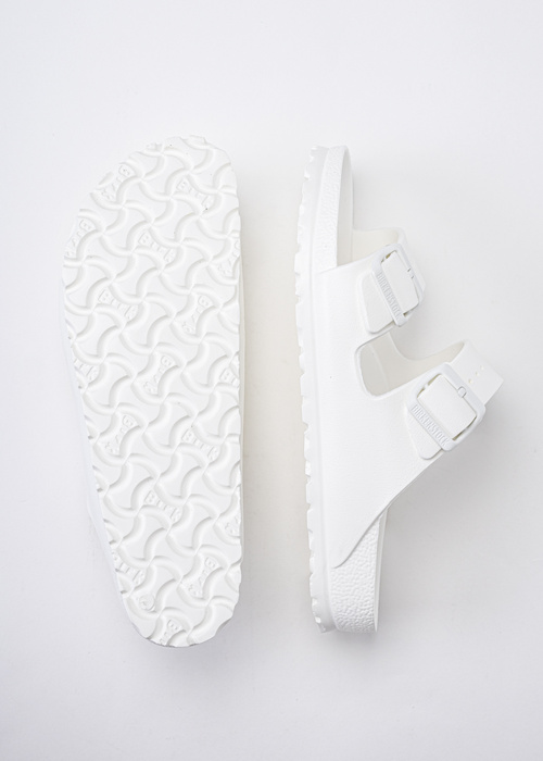 Birkenstock Arizona Essentials Damen Pantoletten weiß