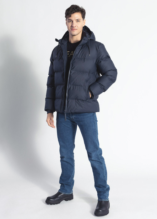 Unisex Winterjacke Dunkelblau Rains Puffer Jacket