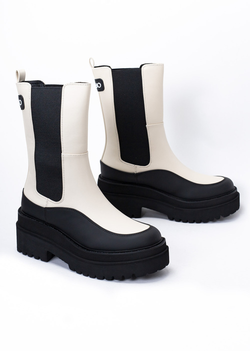 Damen Chelsea-Boots Beige LIU JO PURPLE 32
