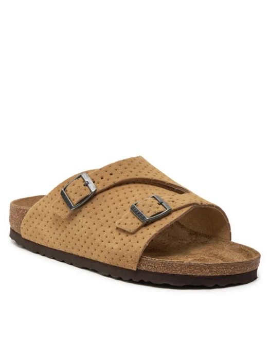 BIRKENSTOCK ZÜRICH LEVE DOTTED NEW Damen Pantoletten beige