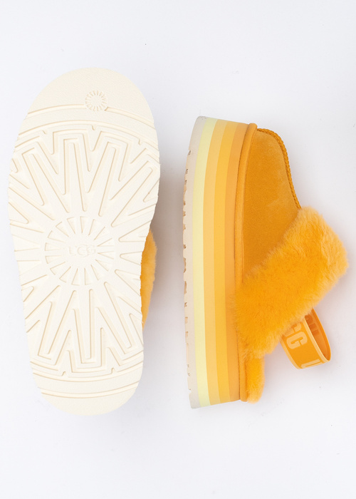 Damen Hausschuhe Gelb UGG W FUNKETTE
