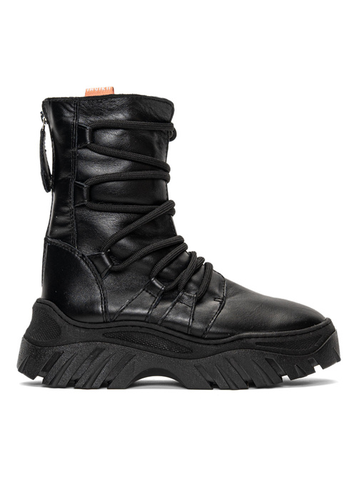 INUIKII Boot Trekking Lace Up Black (70107-110)