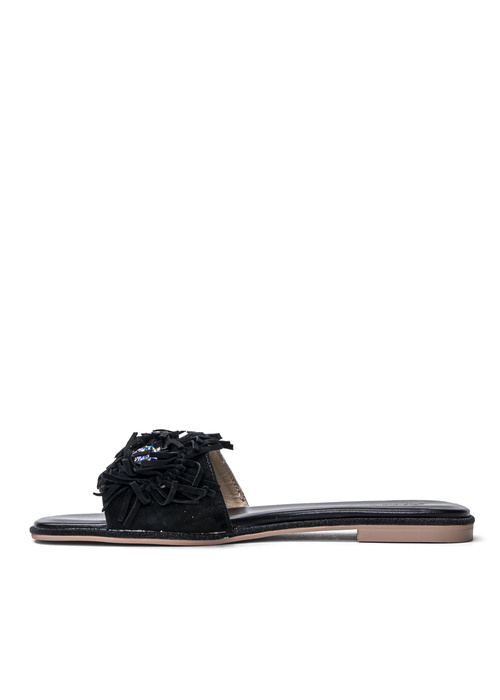 Damen Pantoletten Schwarz Alma En Pena Sude Black V22442-015
