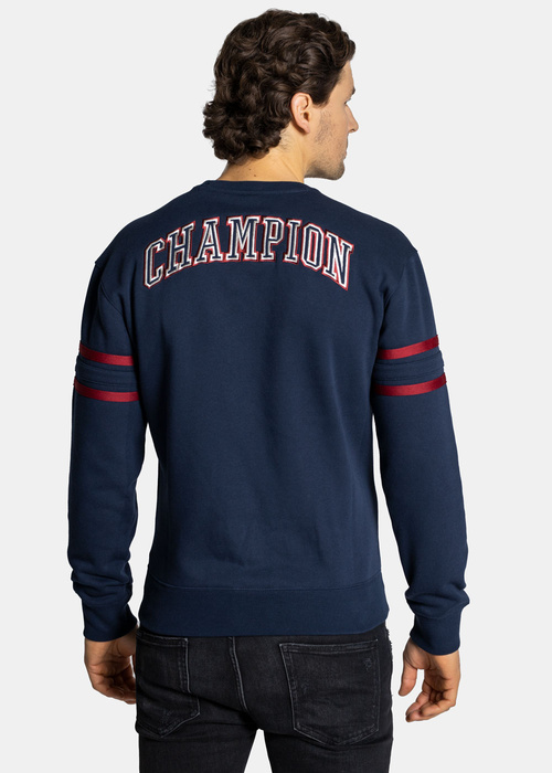 Herren Sweatshirt Champion Varsity Script Logo Dunkelblau
