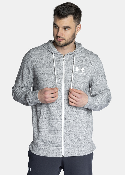 Herren Kapuzenpullover Grau Under Armour UA Rival Terry Lc Fz