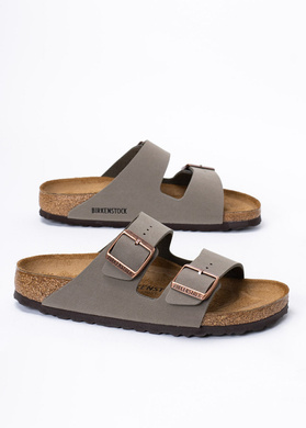 Birkenstock Arizona BFBC Damen Pantoletten grau