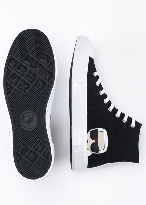 Herren Sneaker Schwarz Karl Lagerfeld KAMPUS III Karl Ikonic Hi Lace