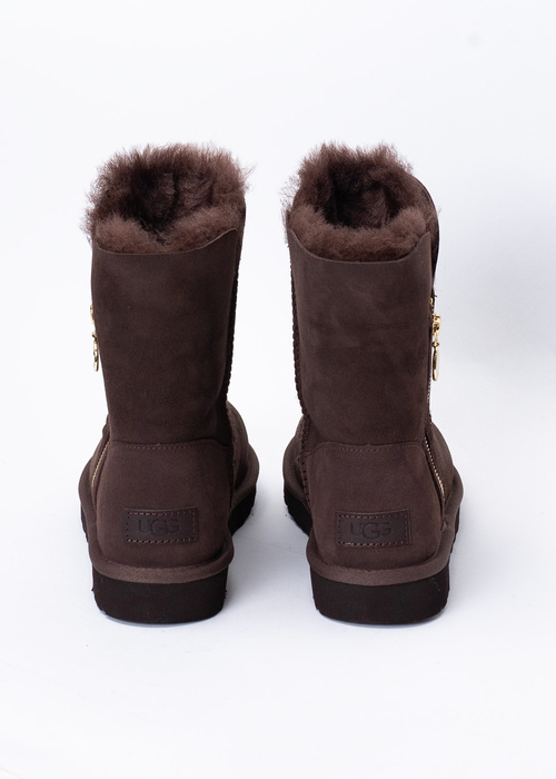 Damen Winterschuhe Braun UGG W BAILEY ZIP SHORT