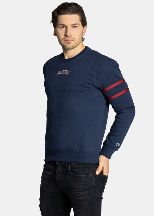Herren Sweatshirt Champion Varsity Script Logo Dunkelblau