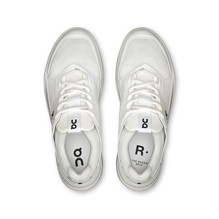 ON THE ROGER Spin White | Black Damen Sneaker