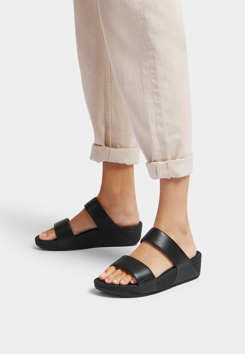 Damen Sandalen FITFLOP LULU ADJUSTABLE LEATHER SLIDES