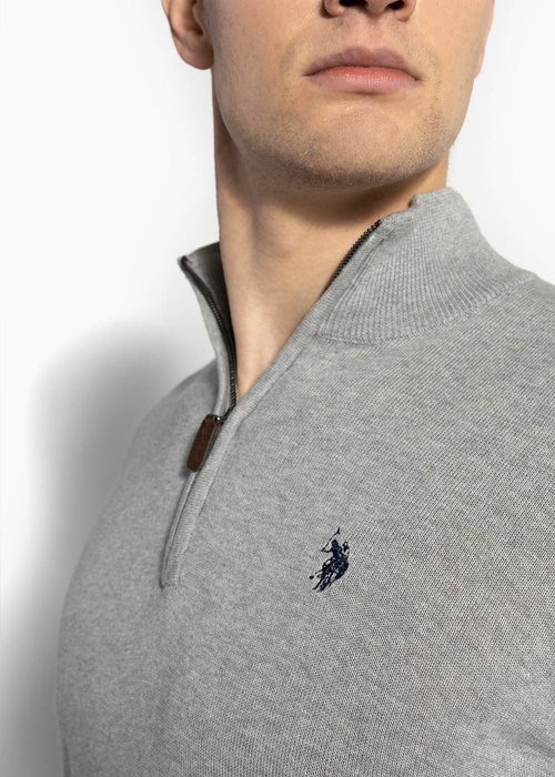Herren Pullover Grau U.S. POLO US16487-183 
