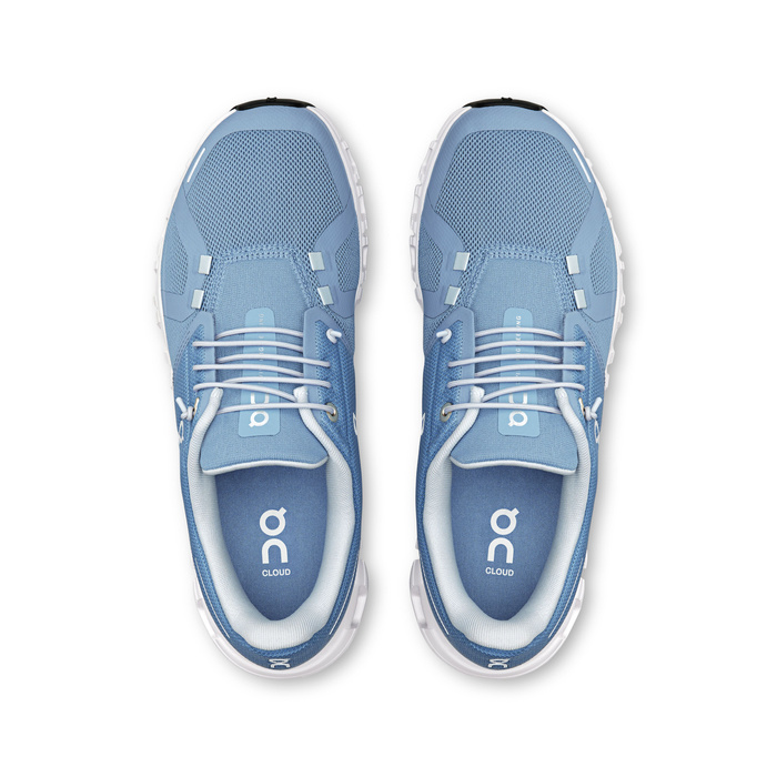 ON Cloud 6 W Chambray | White Damen Sneaker