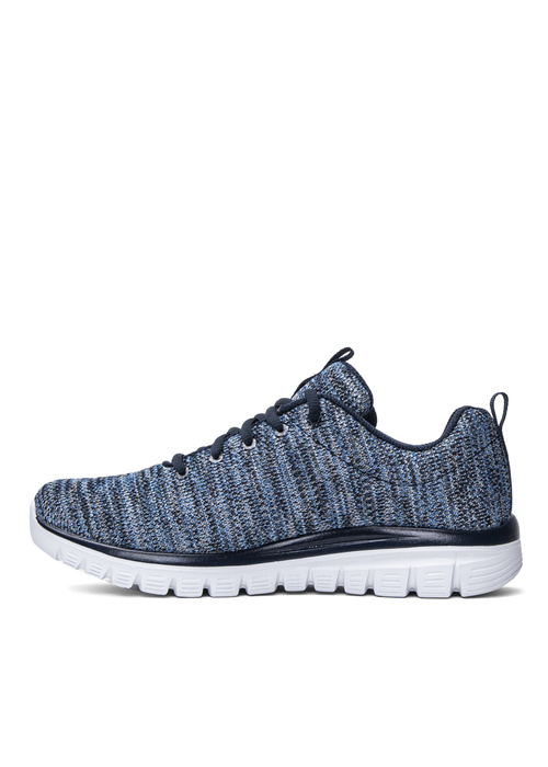 Damen Trainingsschuhe Dunkelblau Skechers Twisted Fortune 