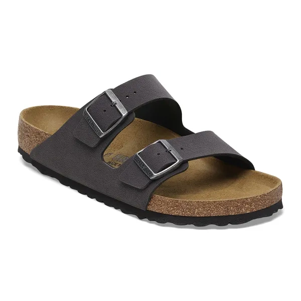 Birkenstock Arizona Birko-Flor Velvet Gray Unisex Pantoletten