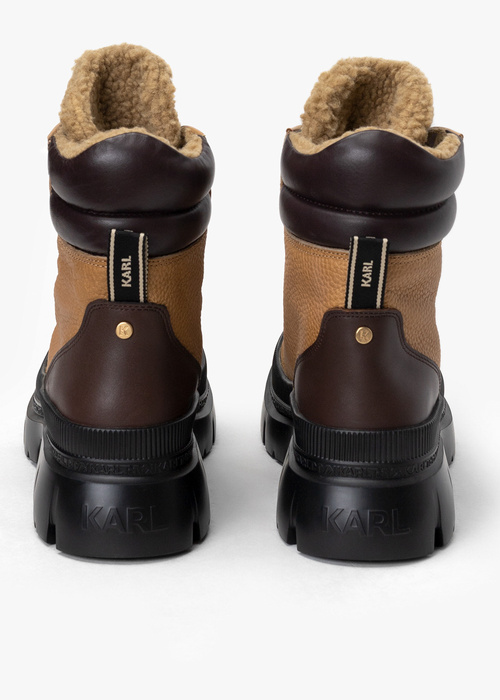 Damen Stiefeletten Braun KARL LAGERFELD TREKKA MAX HI HIKER LACE BOOT