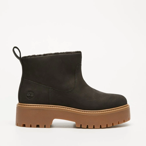 Timberland STONE STREET MID WARM LINED BOOT BLACK NUBUCK Damen Winterschuhe
