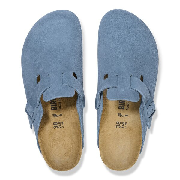 Damen Pantoletten BIRKENSTOCK BOSTON LEVE ELEMENTAL BLUE