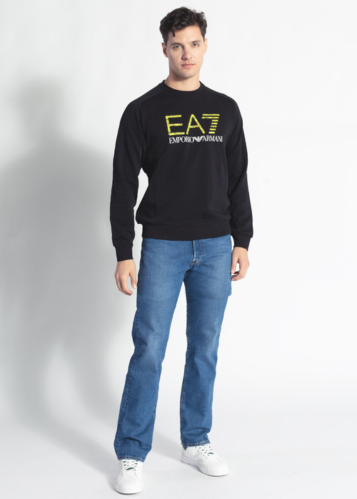 Herren Sweatshirts Schwarz EMPORIO ARMANI EA7 3LPM54 PJEQZ 1200 