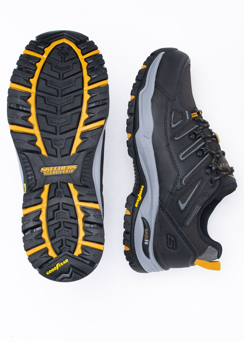 Herren Trekkingschuhe Schwarz Skechers Arch Fit Dawson Argosa