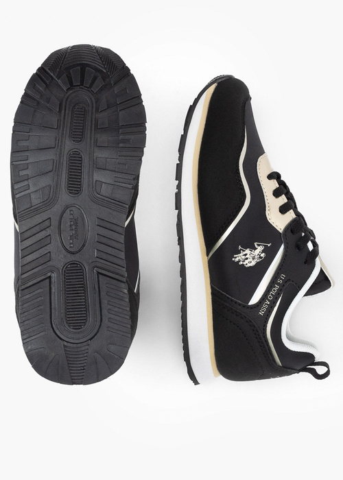 Kinder Sneaker Schwarz U.S. POLO NOBIK010K/3NH1 BLK-GOL01 