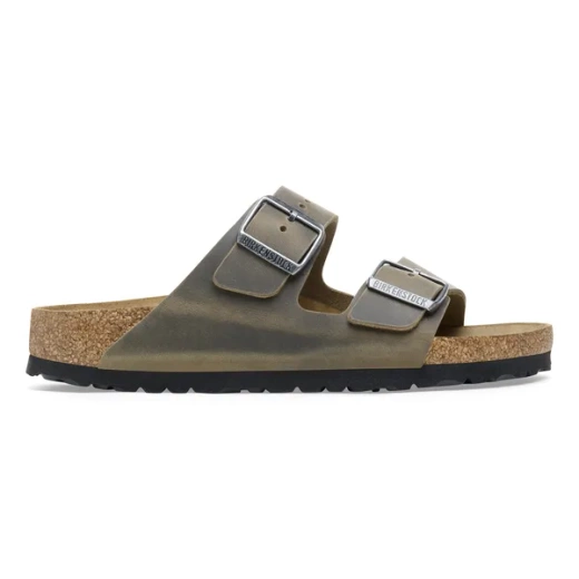 Birkenstock Arizona LEOI Faded Damen Pantoletten khaki