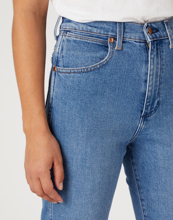 Damen Jeanshose WRANGLER WILD WEST MID BLUE 
