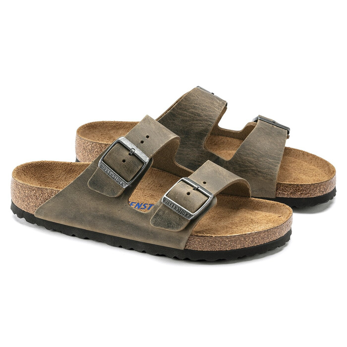 BIRKENSTOCK ARIZONA FL WB FADED Herren Pantoletten khaki