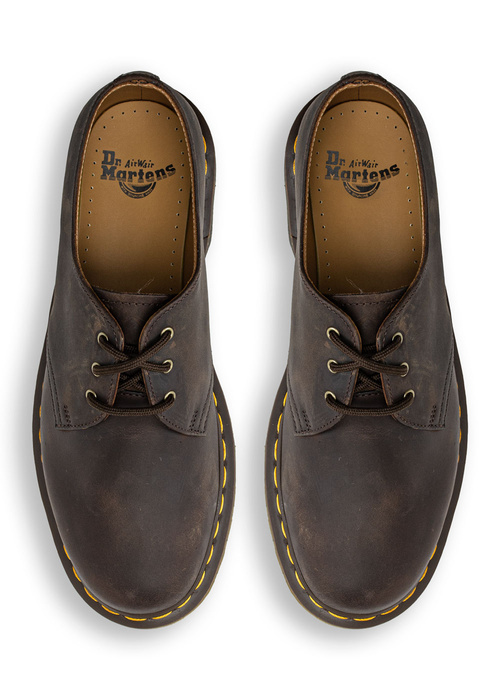 Herren Halbschuhe unisex Dr. Martens 1461 Crazy Horse Dark Brown