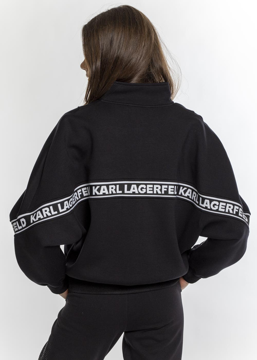 Karl Lagerfeld Logo Tape Zip-Up (211W1802-999)