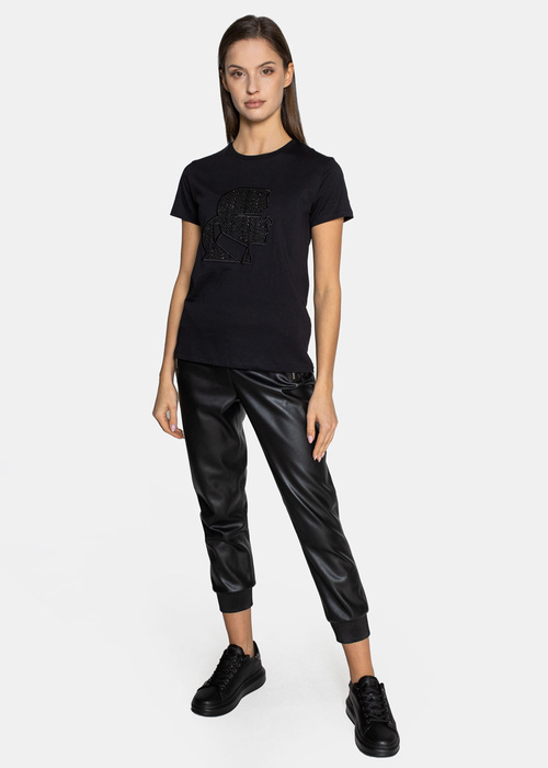 Damen T-Shirt Karl Lagerfeld Boucle Karl Profile (216W1703-999)