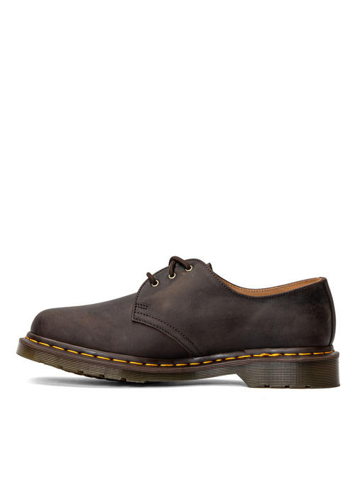 Herren Halbschuhe unisex Dr. Martens 1461 Crazy Horse Dark Brown