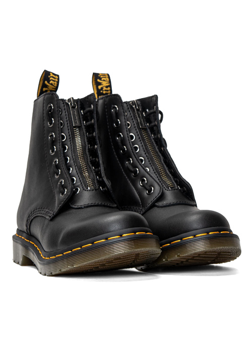 Damen Stiefel Schwarz Dr. Martens 1460 Pascal Frnt Zip Nappa