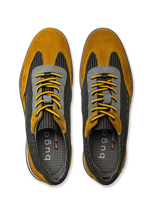 Herren Sneaker Gelb Grau Bugatti Sandhan Comfort 331-A6U01-1469-5011
